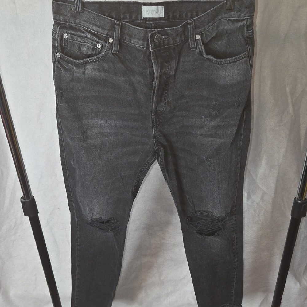 Boyish Men's Charcoal Skinny Jeans